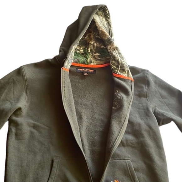 Realtree - Zipped Fleece Line Hooded Sweatshirt - Picture 4 of 5